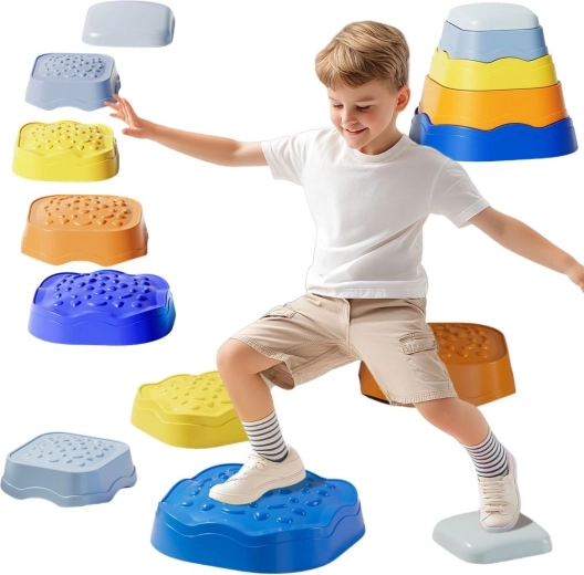 Pierres d’équilibre sensorielles Woopie pour enfants