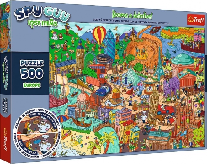 Puzzle 500 pièces Spy Guy Lost Items Europe