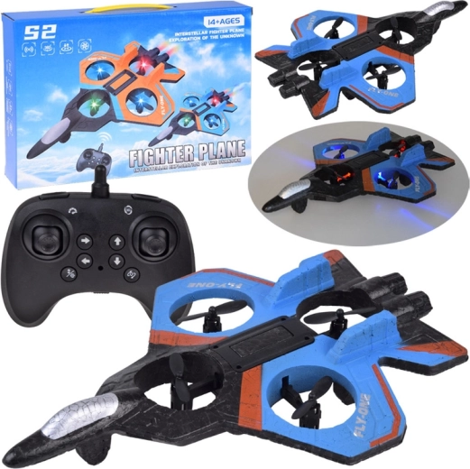 Drone RC avec éclairage LED et flips à 360° pour débutants