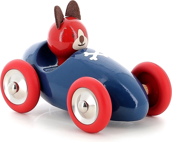 Vilac petite voiture de course en bois chien Lucien