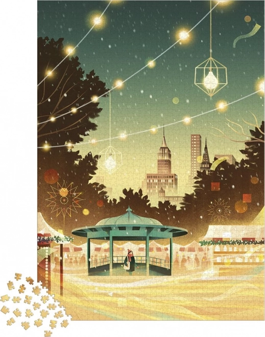 Puzzle JANOD New York Bustle, 2000 pièces