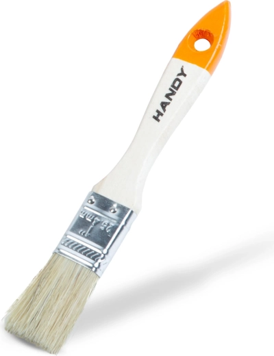 Pinceau plat de peinture avec manche en bois, 25 mm