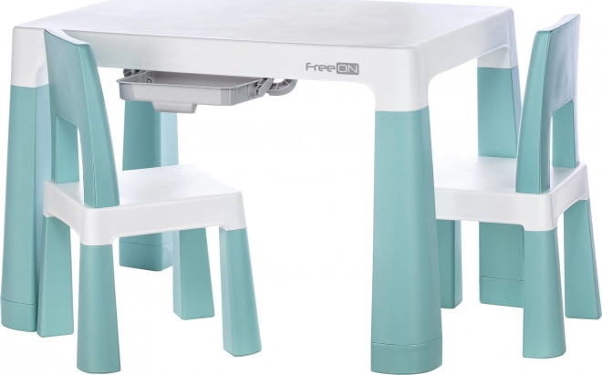 Table en plastique avec chaises Neo
