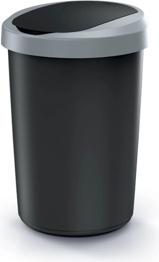 Poubelle avec couvercle à clapet 40 l COMPACTA R