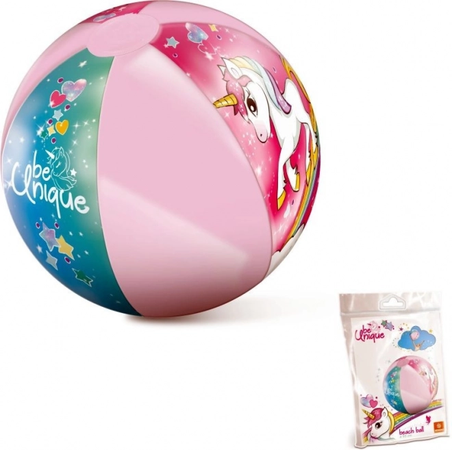 Balle gonflable avec motif licorne 50 cm