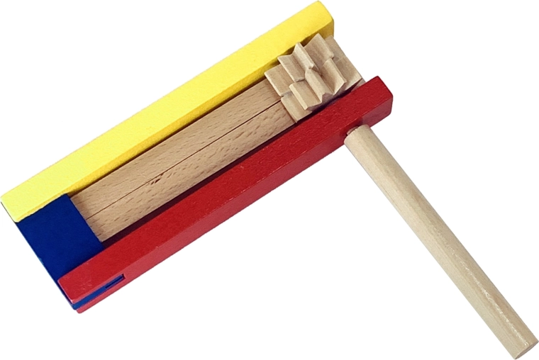 Babu crécelle en bois pour enfants