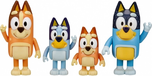 Figurines Bluey – pack familial de 4