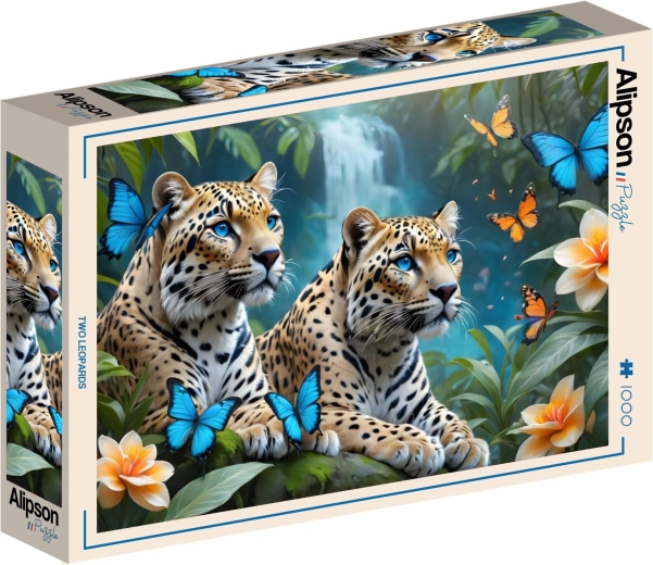 Puzzle Alipson Deux léopards 1000 pièces