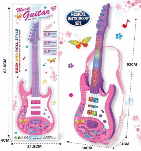 Guitare enfant 53 cm avec lumière et son