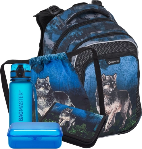 Bagmaster LUMI – set scolaire pour les élèves de CP (1re année) – loup