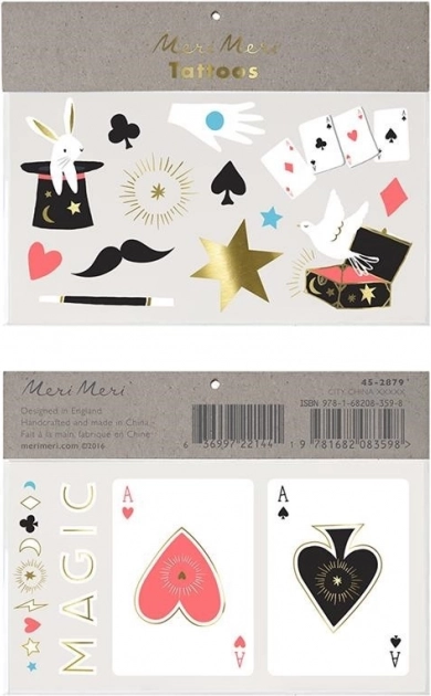 Set de tatouages lavables Abracadabra MERI MERI