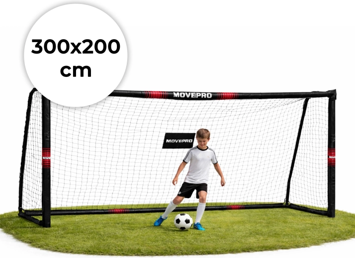But de football avec filet 300 × 200 × 120 cm MOVEPRO