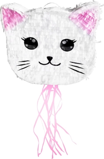 Piñata chat avec rubans à tirer