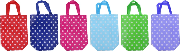 Sac cadeau en non-tissé M 32 × 36 × 12 cm, toute l’année, assortiment de couleurs