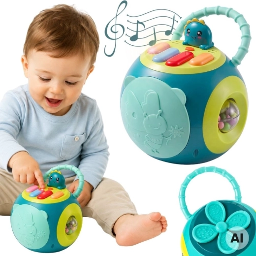 Balle éducative interactive Montessori avec piano Woopie