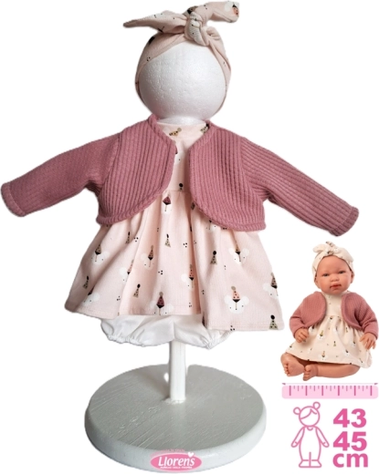 Tenue pour poupée bébé New Born Llorens 43–45 cm