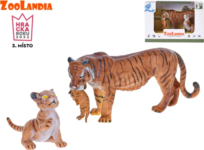 Zoolandia tigresse avec petits figurines 7–15 cm en boîte