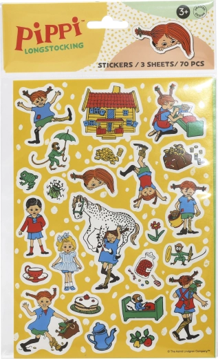 Set d’autocollants Pippi Långstrump