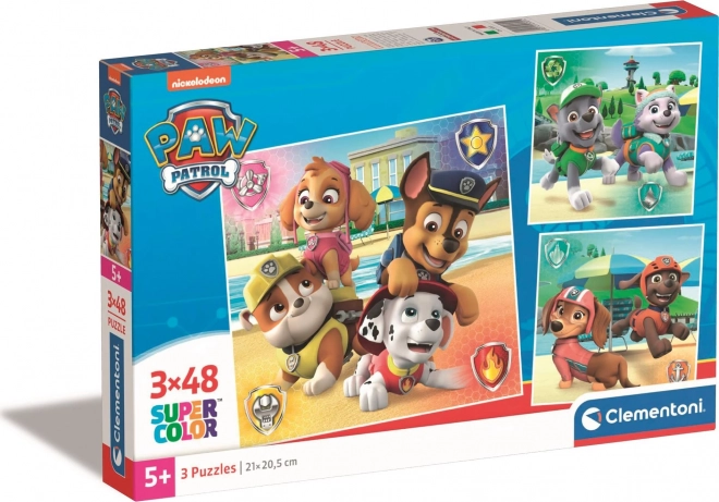 Puzzle CLEMENTONI Pat' Patrouille 3×48 pièces