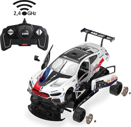 Jamara BMW M8 GTE voiture RC à construire 1:18 2,4 GHz blanche