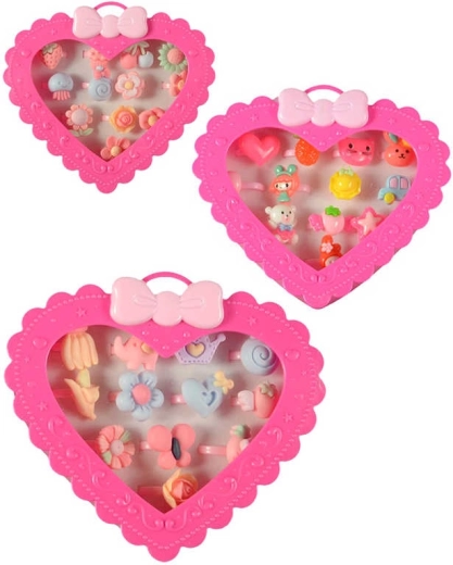 Bague enfant en plastique avec motif - 1 pièce