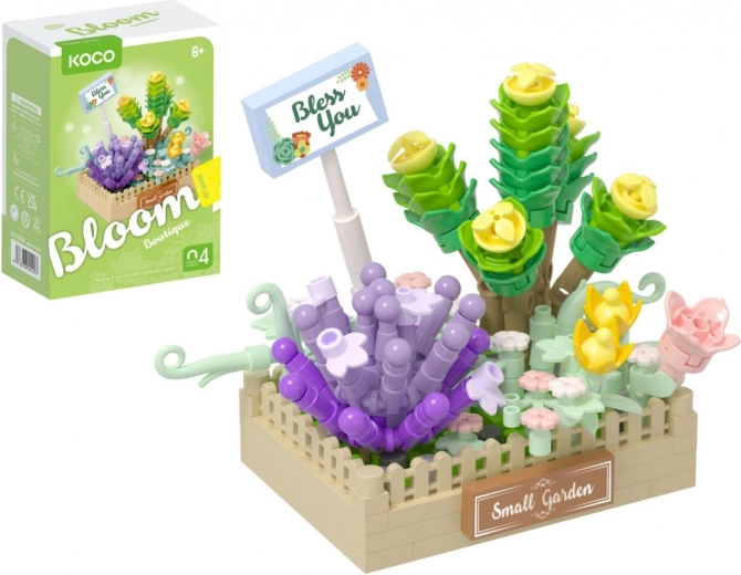 Coffret de construction KOCO mini arrangement floral de succulentes, 232 pièces