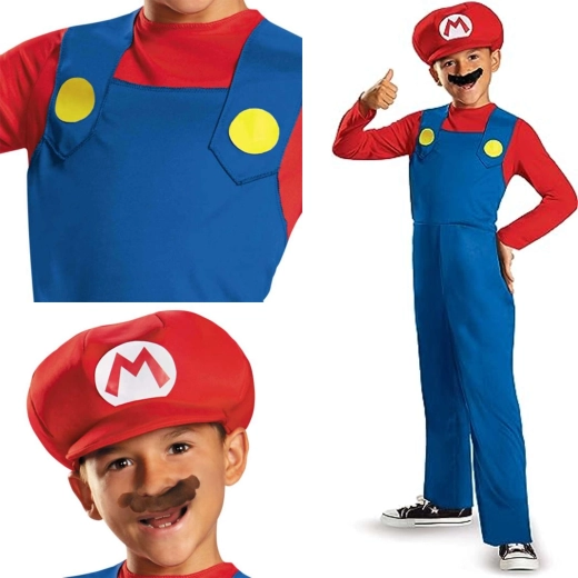 Déguisement enfant SUPER MARIO BROS. Mario Classic (7–8 ans)