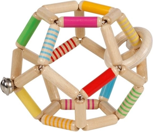 Balle tactile élastique à bandes