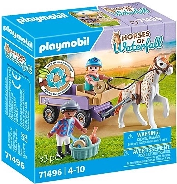 Set de figurines PLAYMOBIL Horses – calèche pour chevaux