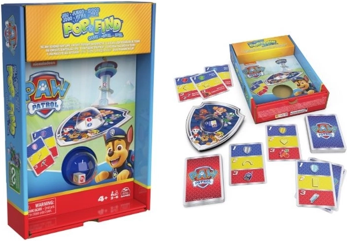 Spin Master Pat’ Patrouille Pop & Find – jeu de cartes – chasse aux objets