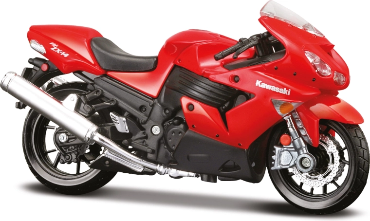 Maisto moto Kawasaki Ninja ZX-14R rouge 1:18
