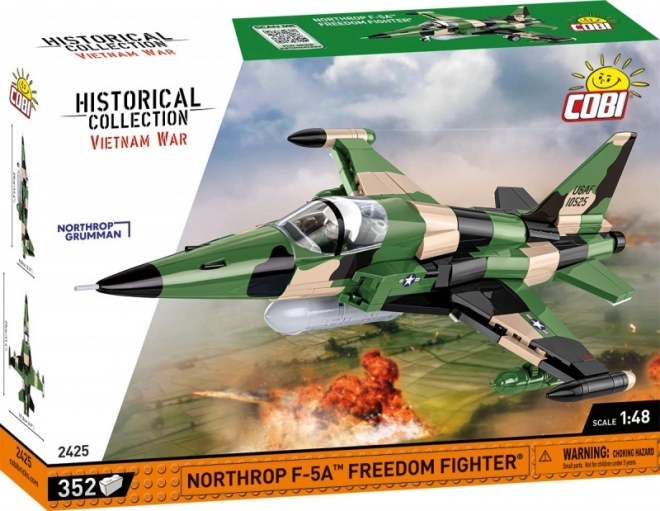 Kit de construction de l’avion Northrop F‑5A Freedom Fighter en briques