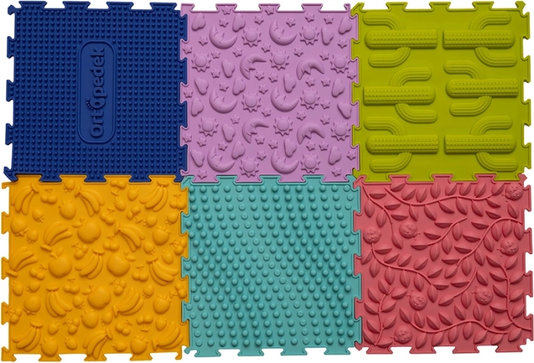 Tapis sensoriels orthopédiques Ortopedek – 6 pcs