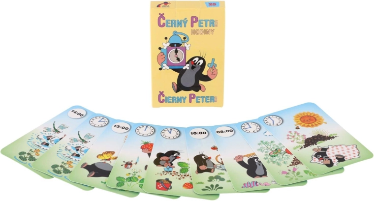 Vieille fille Krtek – jeu de cartes en boîte en carton