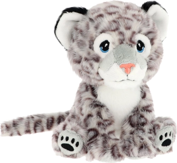 Keel Toys Keeleco léopard des neiges – peluche éco 14 cm