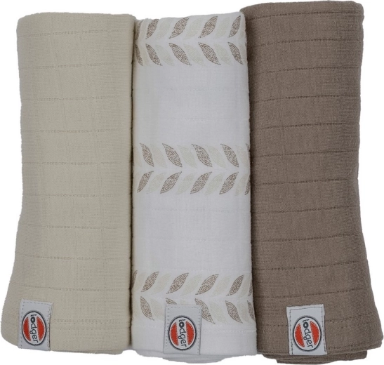 Lodger swaddler en coton bio Matcha 70 × 70 cm (3 pcs)