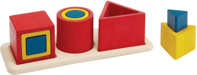 Formes géométriques – jouet d’encastrement en bois PlanToys