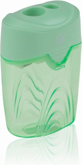 Taille-crayon pastel double ASTRA avec réservoir