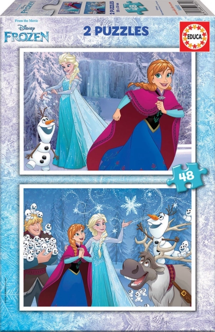 EDUCA Puzzle La Reine des neiges 2x48 pièces