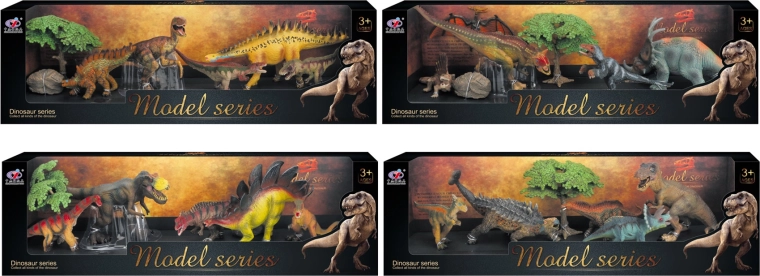 Monde des dinosaures – set de figurines de dinosaures, 4 types