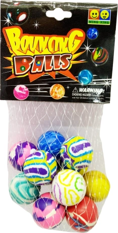 Set de balles rebondissantes 12 pcs, 2,5 cm