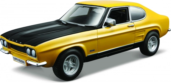 Modèle Bburago Ford Capri RS2600 1970 jaune
