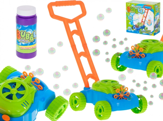 Générateur de bulles de savon en forme de tondeuse à gazon