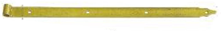 Penture de bande 600 × 40 × 5 mm, diamètre du pivot 16 mm, zinguée jaune