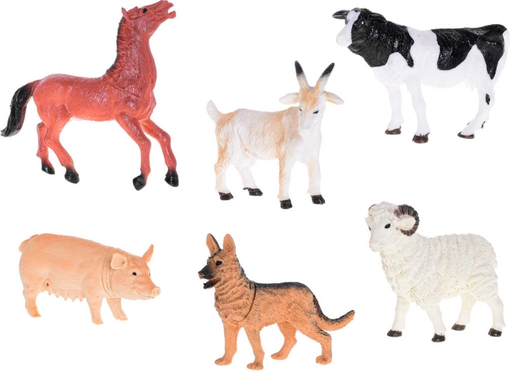 Figurine en plastique d’animal domestique de la ferme - 1 pièce
