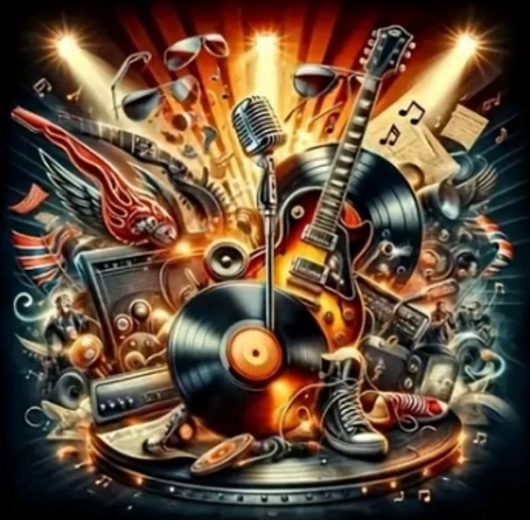 Peinture diamant Inspiration musicale 30 × 40 cm