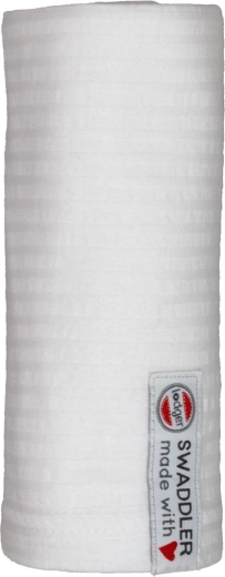 Lodger lange en tissu swaddler seersucker 70 × 70 cm cloud dancer