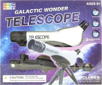 télescope pour enfants en plastique avec trépied 60 mm