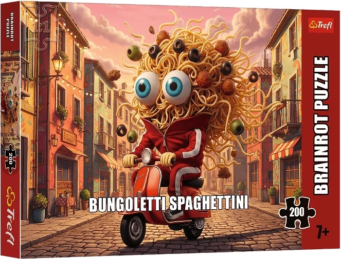 Puzzle Trefl BrainRots « bungoletti spaghettini » 200 pièces