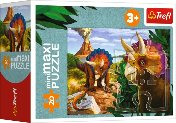 Puzzle miniMAXI 20 pièces - Découvre le monde des dinosaures